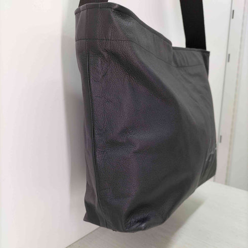 ヨウジヤマモト Yohji Yamamoto シグネチャーロゴカウレザーショルダーバッグ  メンズ ONE SIZE